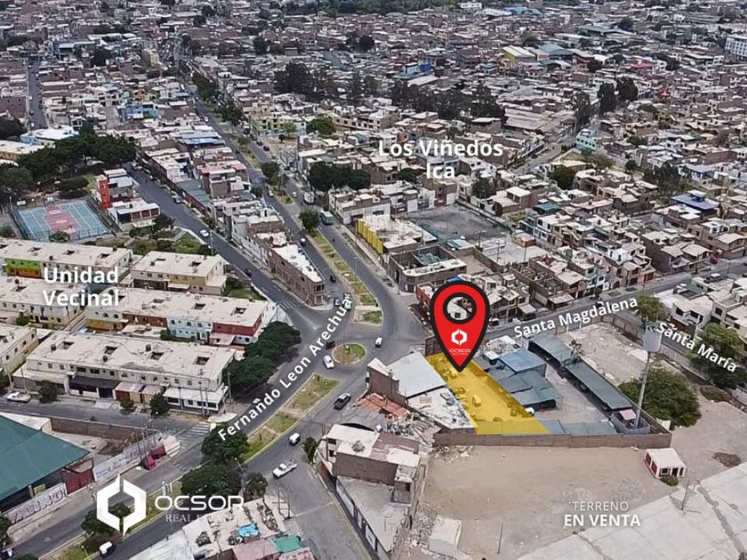 Terreno en venta Avenida Fernando León Arechua, Ica